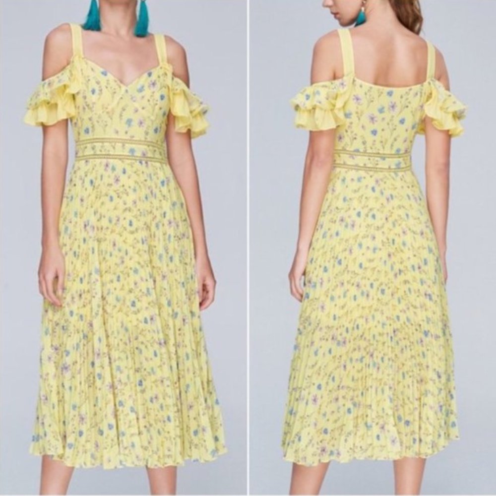 NWT Yellow Floral Dress